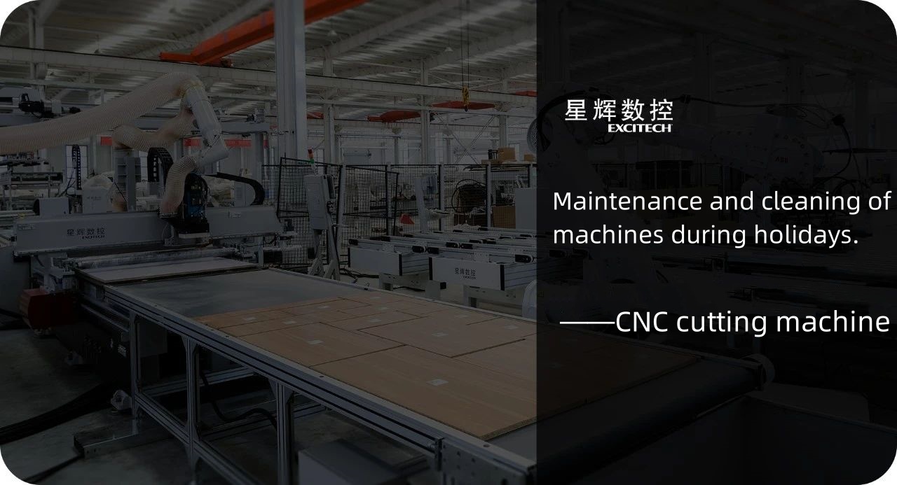 CNC ebaketa makinaren mantentze eta garbiketa jaiegunetan.