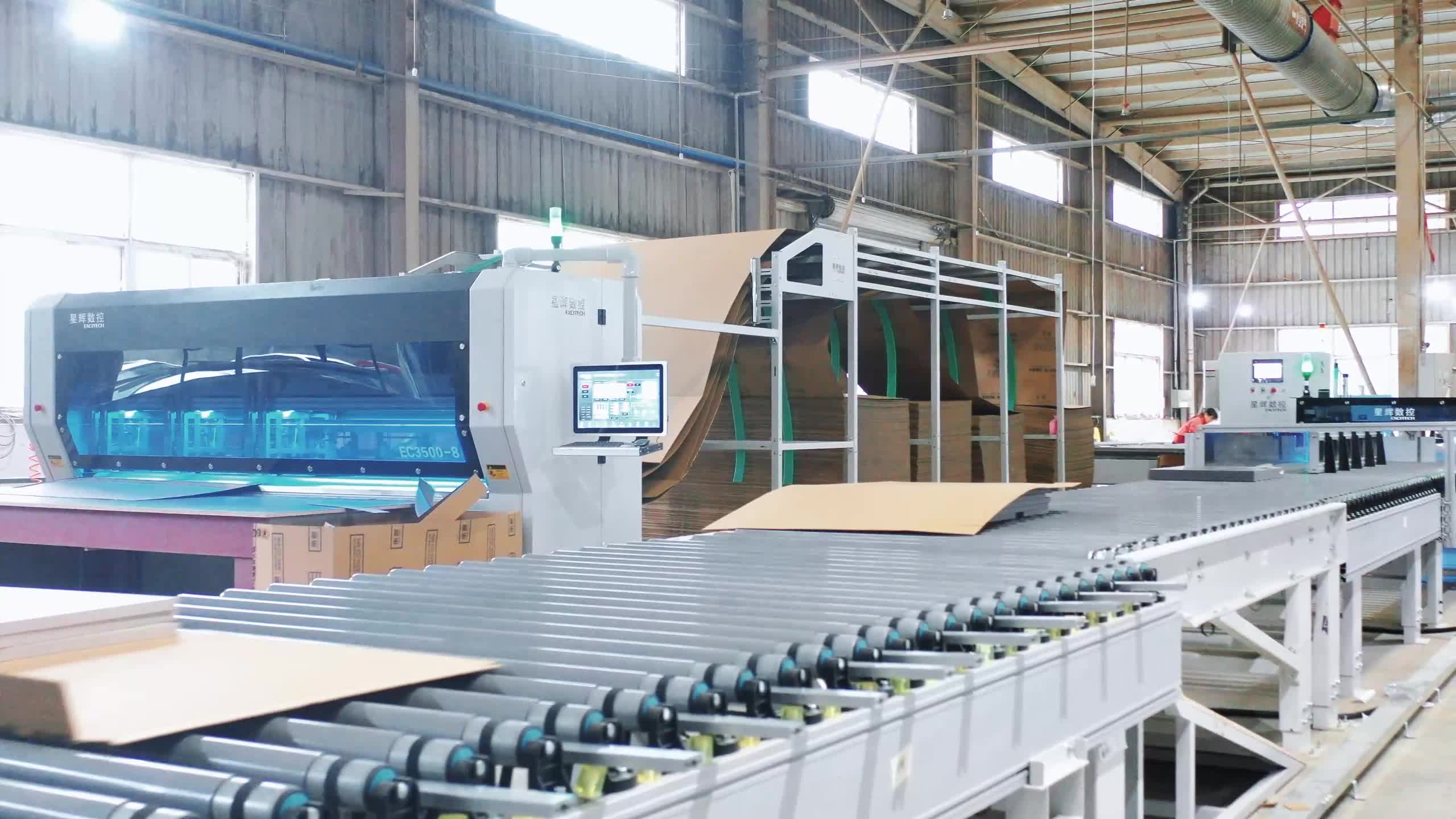 Kasua Excitech CNC Sichuan Chengdu inpresioa Packaging Line Proiektua.